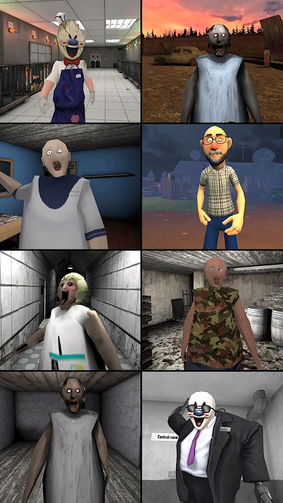 Ice Scream 4 Vs Granny 3 Sunset Mod Vs Evil Neighbour 3 Vs Slendrina Hospital Vs Granny Is Buck  