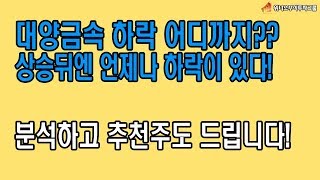 [주식 추천주는 뭘까?] 대양금속 채권단 매도 하한가 대응 어떻게 하나요? 알려 드립니다! 위너스주식투자그룹