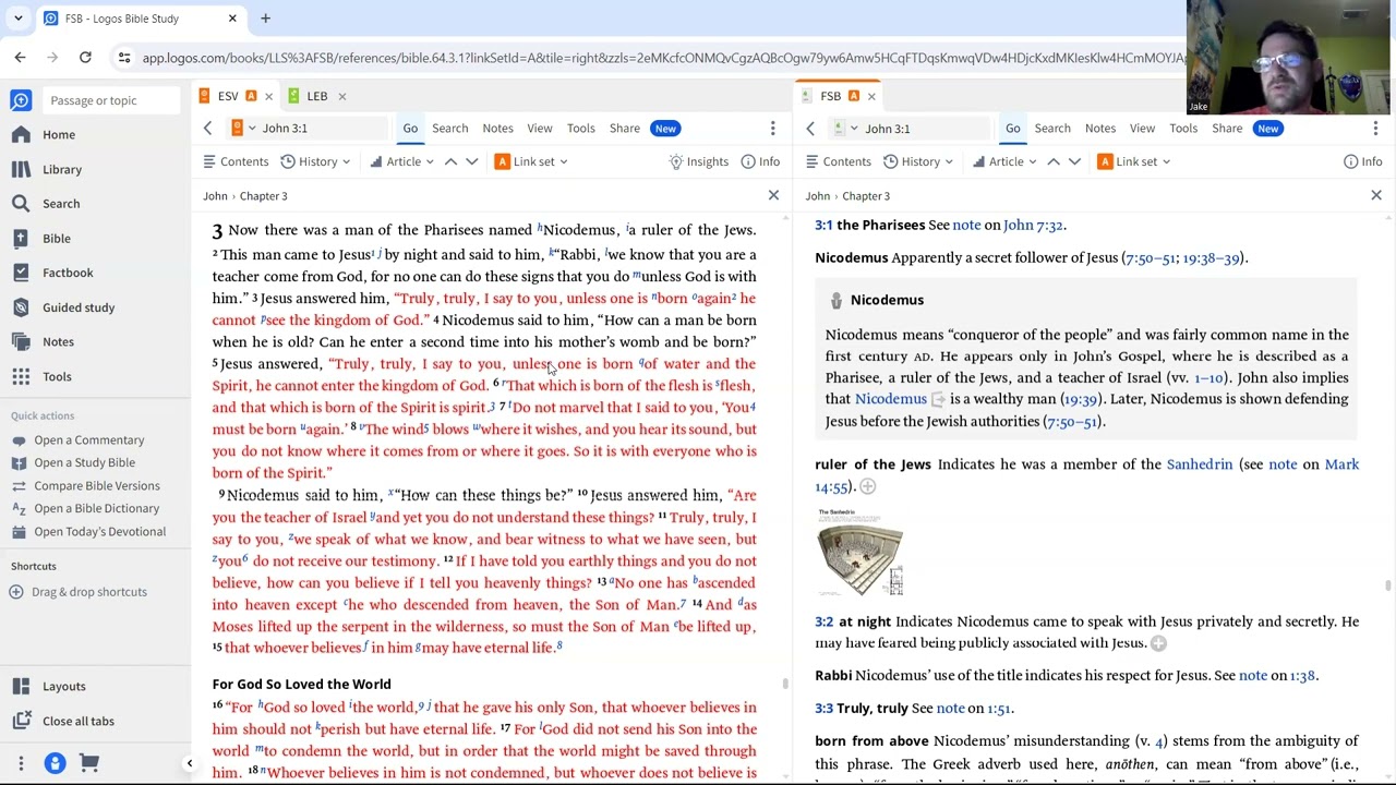 John Ch 3: 1-15 Nicodemus meets Jesus