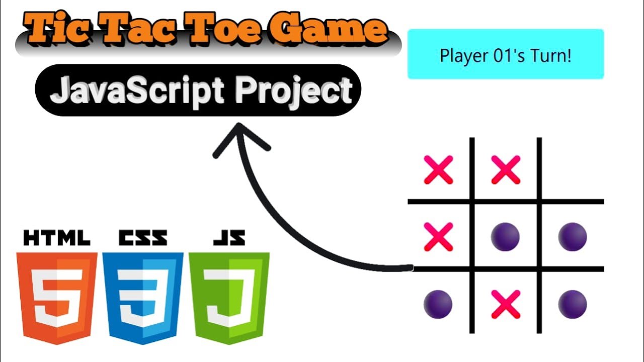 How To Make Tic Tac Toe Game In Javascript | Create Tic-Tac-Toe HTML ...
