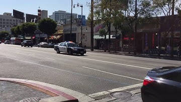 LAPD Hollywood Division Responding Code 3