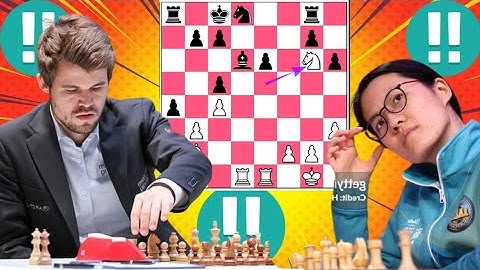 Famous Magnus Carlsen vs Hou Yifan 27