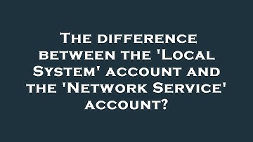 The difference between the 