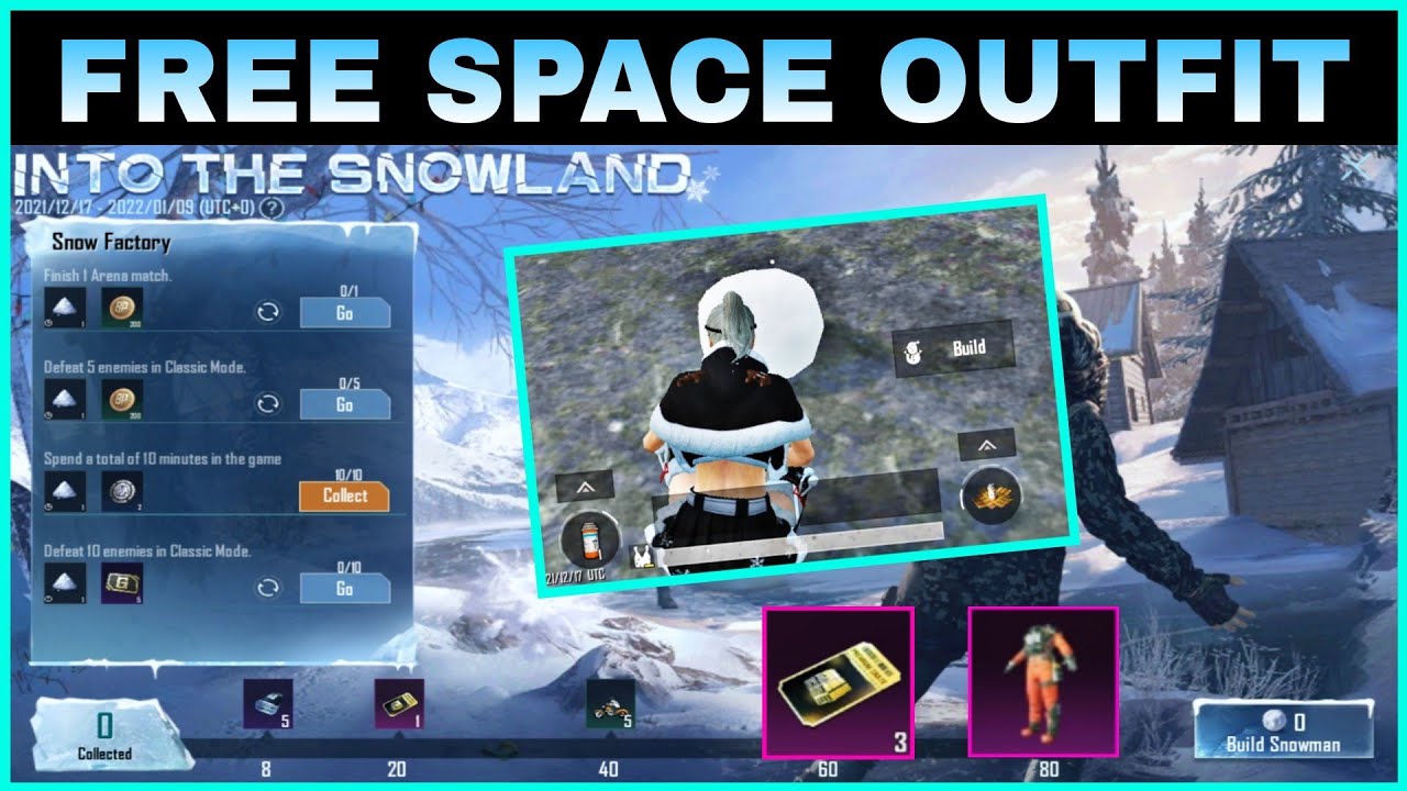 WOW INTO THE SNOWLAND NEW EVENT IN BGMI/PUBG MOBILE || FREE SPACE