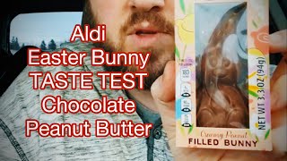 Aldi Easter Bunny Chocolate Peanut Butter TASTE TEST (Choceur)