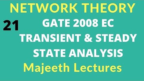 Network Theory GATE 2008 EC Solution |#21|