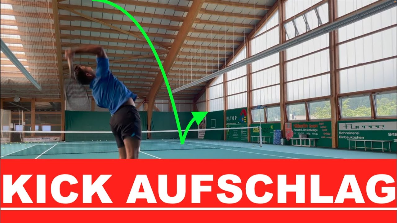 Tennis - Kick Aufschlag lernen!