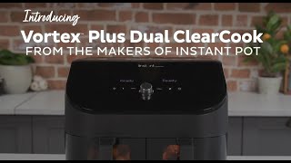 Introducing the Vortex™ Plus Dual Air Fryer with ClearCook, 8-in-1, 8-Quart, Black