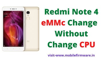 Redmi note 4 (MIDO) emmc change without change CPU 100 % working tested file