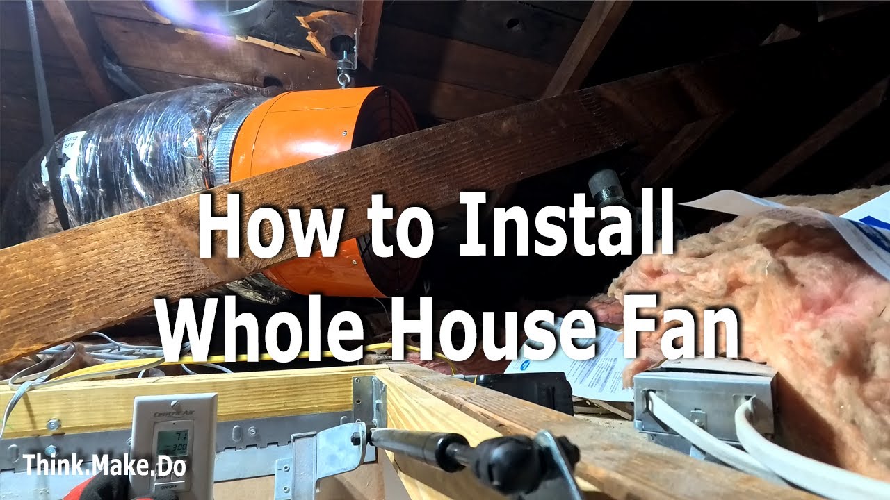 Photo inspiration: Installing A Whole House Fan Installation Cost Reference: DIY Whole House Fan Installation Cool Your Home Cut Ac