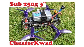 Sub 250g 3" CheaterKwad Maiden Flight - Cheater Kwad