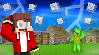 JJ and Mikey Found A LOT OF MOON ERROR .EXE  Maizen Parody Video in Minecraft