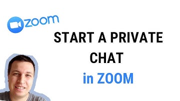 How to START A PRIVATE CHAT on ZOOM?
