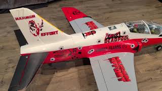 Phoenix Model Bae Hawk RC Turbine Jet - Deadpool
