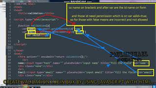MAKE VALIDATION LOGIN BOX PART - 2,only javascript,CSS and HTML