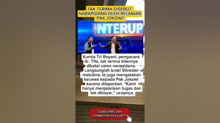 TAK TERIMA DISEBUT NARAPIDANA OLEH RELAWAN JOKOWI" #jokowi #fyp #viralvideo #trending #like #goat