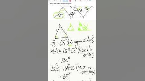 Euclidean Geometry - Grade 10 - proving a parallelogram