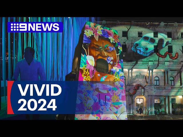 Vivid 2024 festival under way in Sydney | 9 News Australia class=