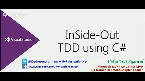 TDD using C#