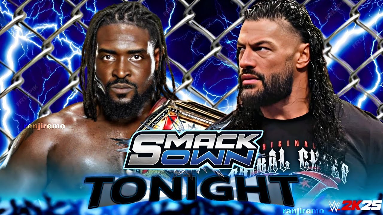 Roman Reigns vs Oba Femi Wwe SmackDown 12 Feb 2026 Steel Cage Wwe2k25 Simulation - FULL MATCH