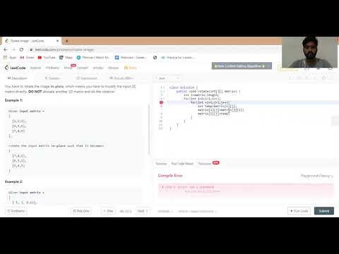 Coding matrix rotate in telugu