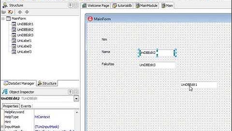 Tutorial Aplikasi delphi xe2 Menggunakan Data Base