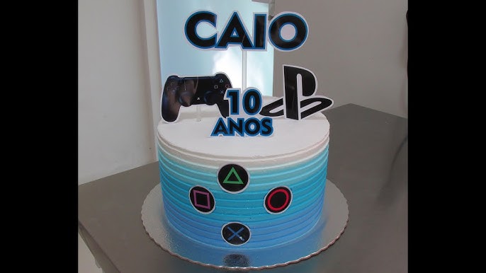 Bolo jogo  Video game cakes, Boy birthday cake, Playstation cake