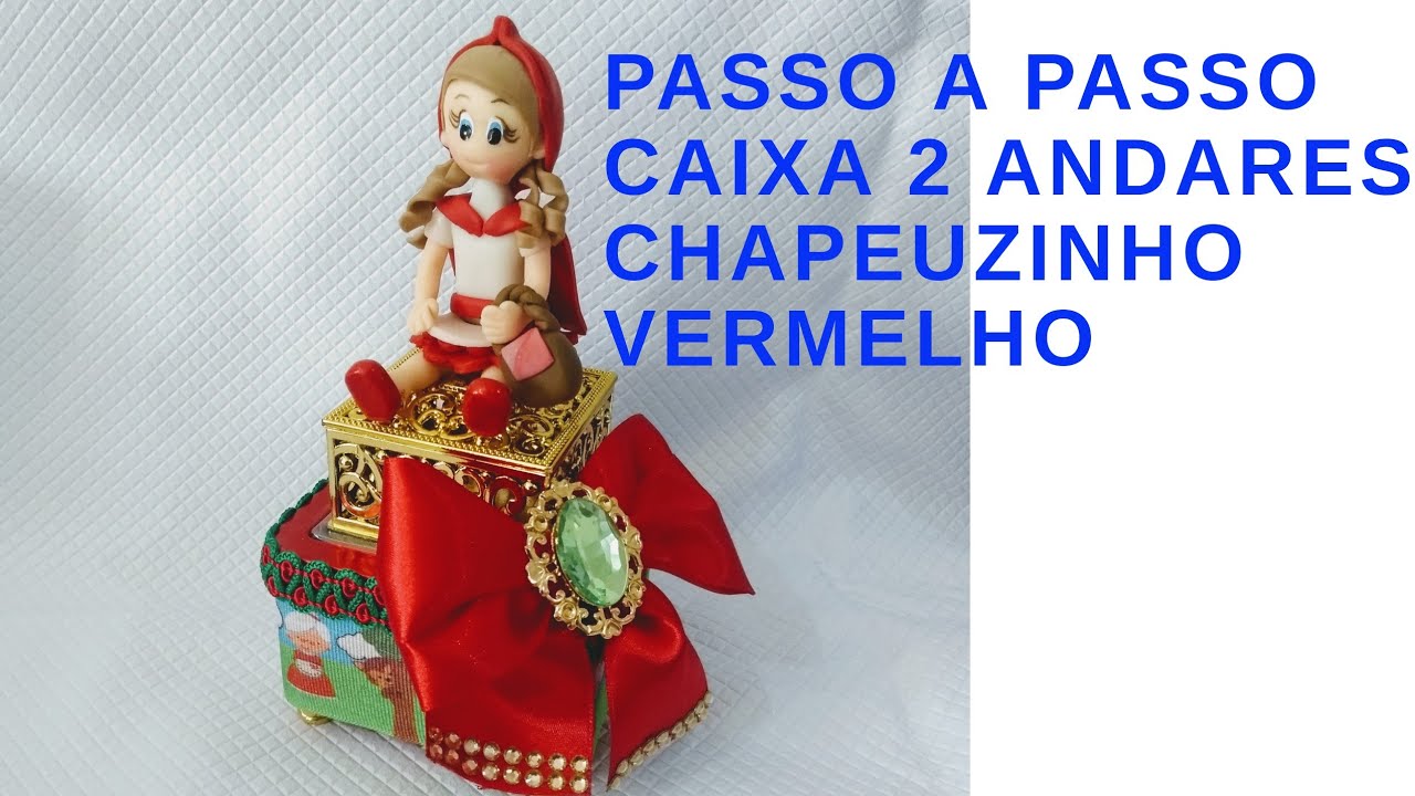 Chapeuzinho Vermelho modelo 2 em acrílico sobreposto – KiEncanto apliques  de luxo