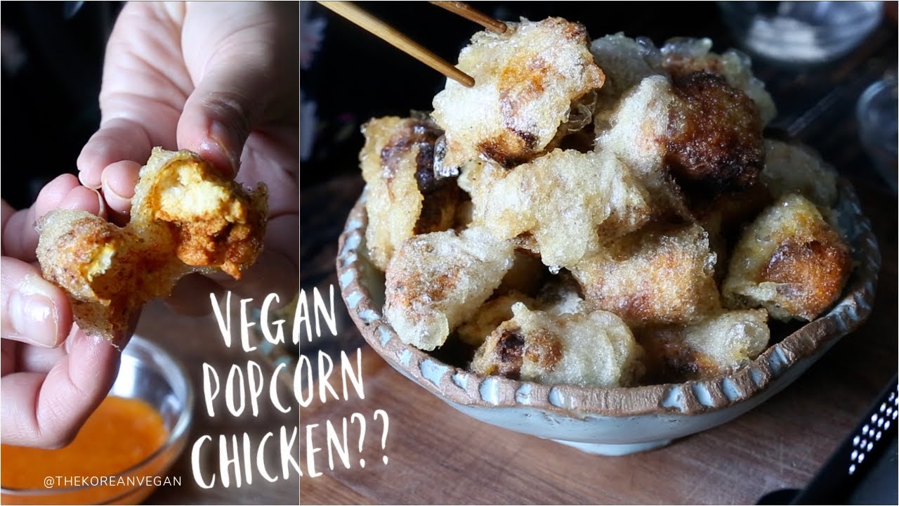 The BEST and CRUNCHIEST Vegan Popcorn "Chicken" Using Rice Paper!