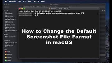 How to Change the Default Screenshot File Format in macOS