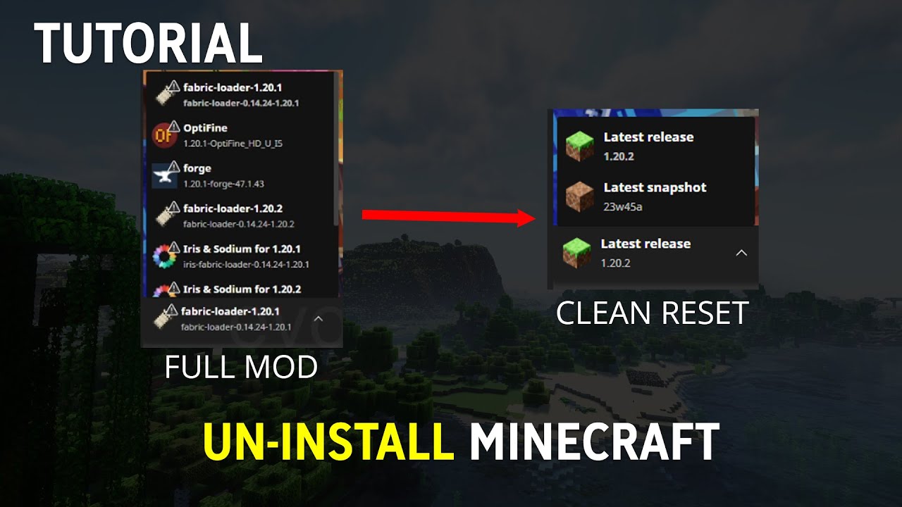 Cara Reset / Uninstall Minecraft Java Sampai Bersih - YouTube