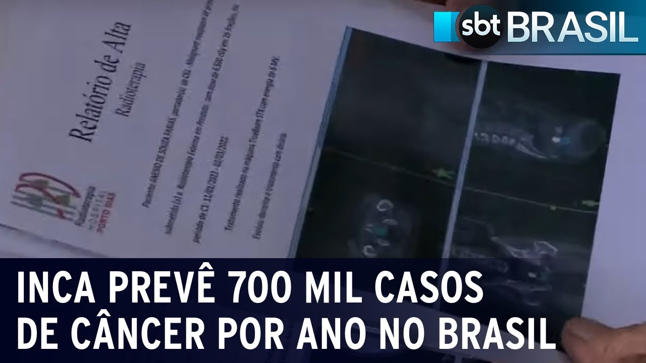Inca prevê 700 mil casos de câncer por ano no Brasil | SBT Brasil (23/11/22)