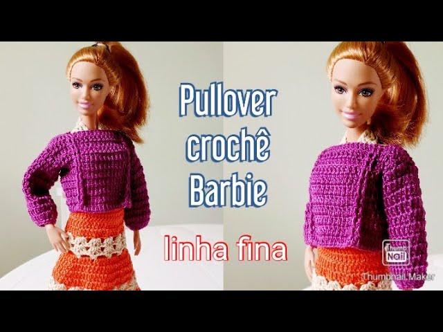 Ensinando a Fazer casaco croche para barbie …  Roupas de crochê para  bonecas, Roupas, Estilo barbie