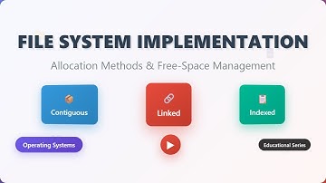 File System Implementation: Allocation Methods & Free Space Management Explained!
