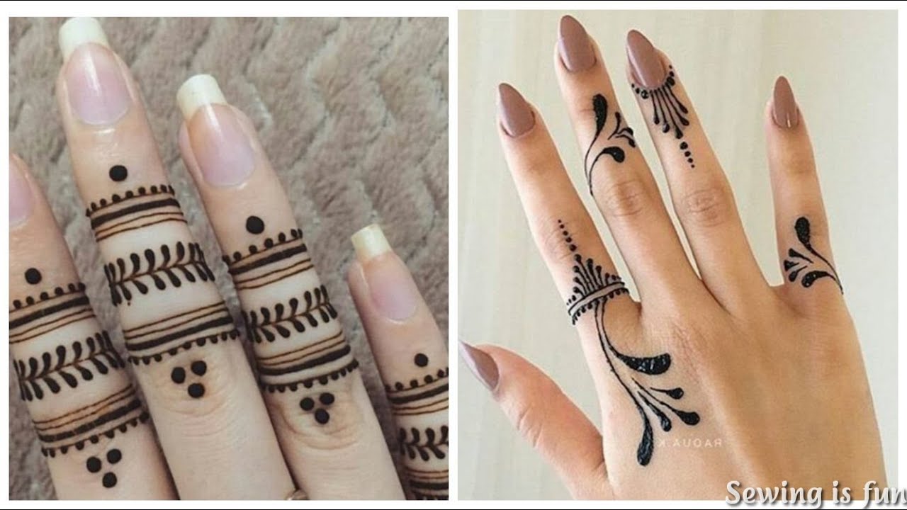 Simple one finger arabic henna designs, only finger mehndi design ...