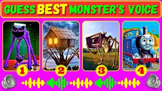 Guess Monster Voice CatNap, Spider House Head, MegaHorn, Thomas The Train Coffin Dance