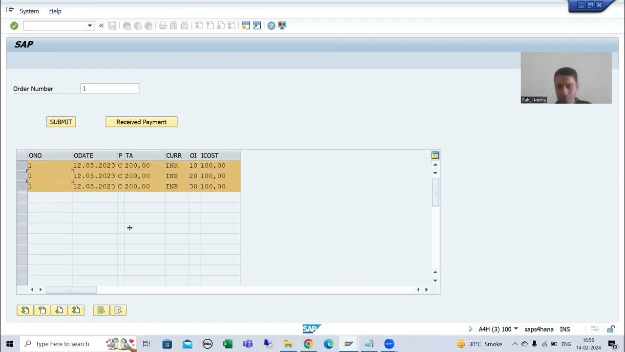 48 module pool programming table control with wizard line
