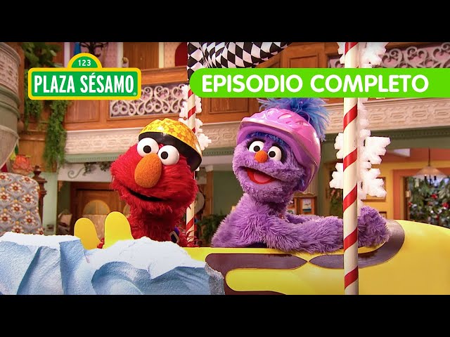 Plaza Sésamo: ¿Quién ganará la competencia de trineos de Elmo? | Episodio completo class=