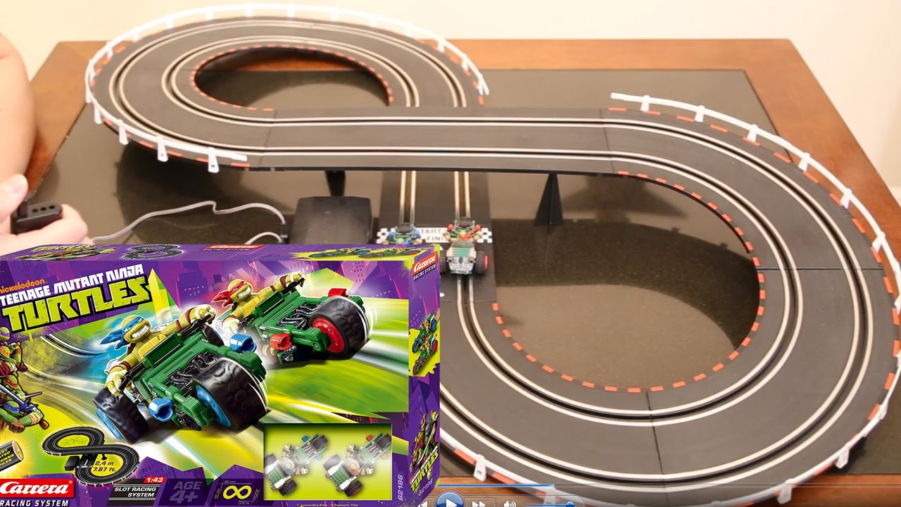 Teenage Mutant Ninja Turtles Carrera Ninja Power Battery Powered Slot Car  toys - YouTube