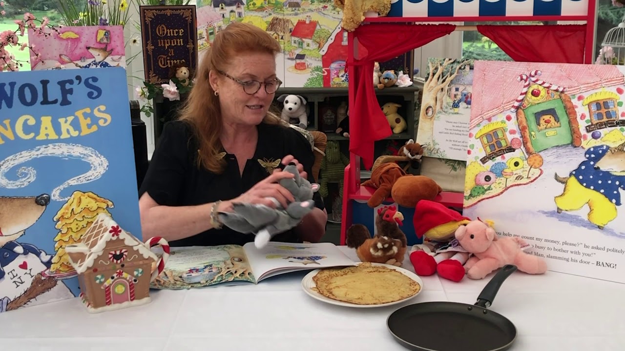 Sarah Ferguson reading Mr Wolf’s Pancakes Story by Jan Fearnley YouTube