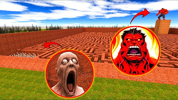 Never Go To Maze Hulk Rulk vs Scp-096 in Garry