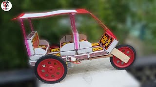 How to make Tuk Tuk Rickshaw at home - Diy matchbox auto rickshaw ...