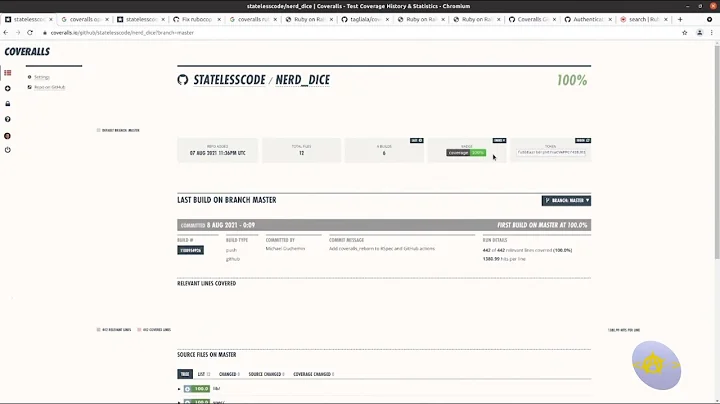 Codecast: Create a RubyGem 28: Add Coveralls to Gem and Github Actions