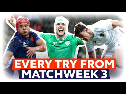 Every rugby world cup 2023 try from the matchweek 3!