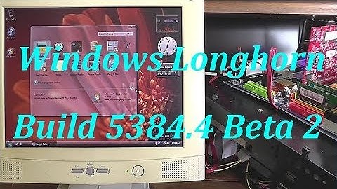 Installation of the Windows Longhorn [ Build 5384.4 Beta 2 ]