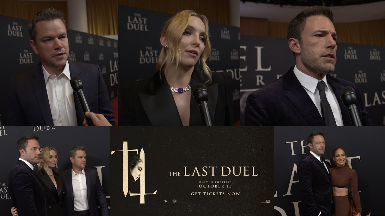 Jodie Comer Joins Matt Damon & Wife Luciana at 'The Last Duel' Premiere in  NYC, Jodie Comer, Luciana Damon, Matt Damon, The Last Duel