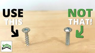 Stop Using Cheap Screws | Save Time and Reduce Headaches