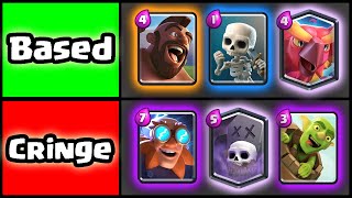 Ranking How Cringe Clash Royale Cards Are