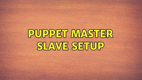 puppet master slave setup