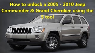 How to unlock a 2005 - 2010 Jeep Commander & Grand Cherokee using the S tool - Unlocking Basics 101